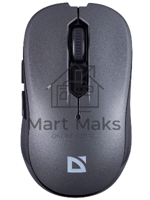 Мышь беспроводная Defender Gassa MM-105 серый, 1600 dpi, радиоканал, USB, кнопки - 6