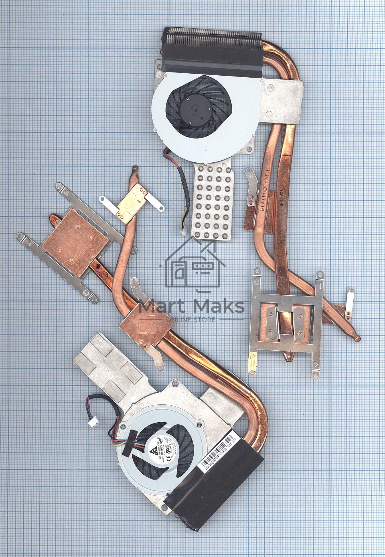 Система охлаждения для ноутбука Asus A40D A42D K42D R42 X42D AMD