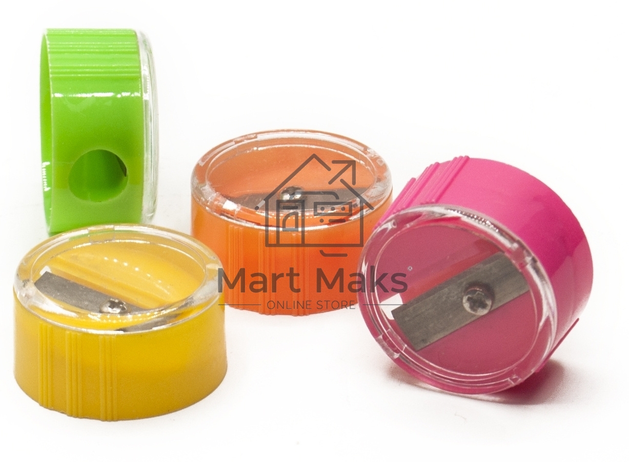 Точилка для карандашей ручная Silwerhof 191082 Веселые друзья, 1 отверстие, пластик, ассорти