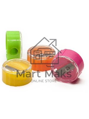 Точилка для карандашей ручная Silwerhof 191082 Веселые друзья, 1 отверстие, пластик, ассорти