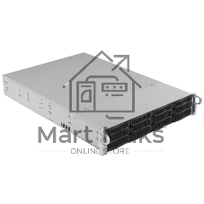 Корпус Supermicro CSE-826BAC4-R920LPB, 2U, 8 x SAS3 & 4 x hybrid NVMe 3.5 bays