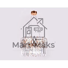 Светильник Ambrella light TR5263/8 GD/CL золото/прозрачный E14/8 max 40W D500*700