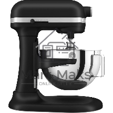 Миксер KitchenAid 5KSM55SXXEBM черный, стационарный, 375 Вт, 5.2 л, 11 скоростей