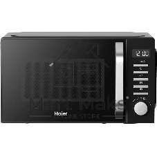 Микроволновая печь Haier HMB-DG208BA черный, 20 л, 800 Вт, переключатели - кнопки, поворотный механизм