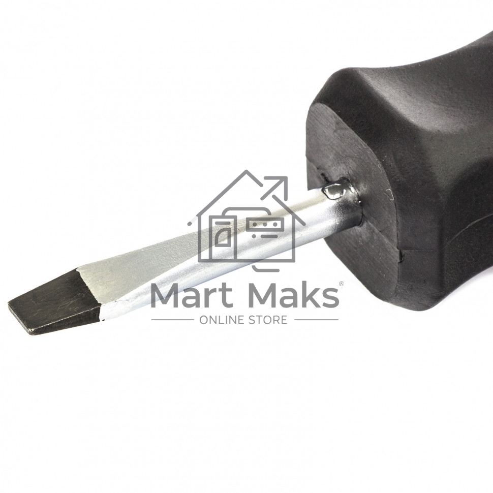 Отвертка Anti-Slip, SL5,0 х 38 мм, CrV, двухкомп. рукоятка Matrix