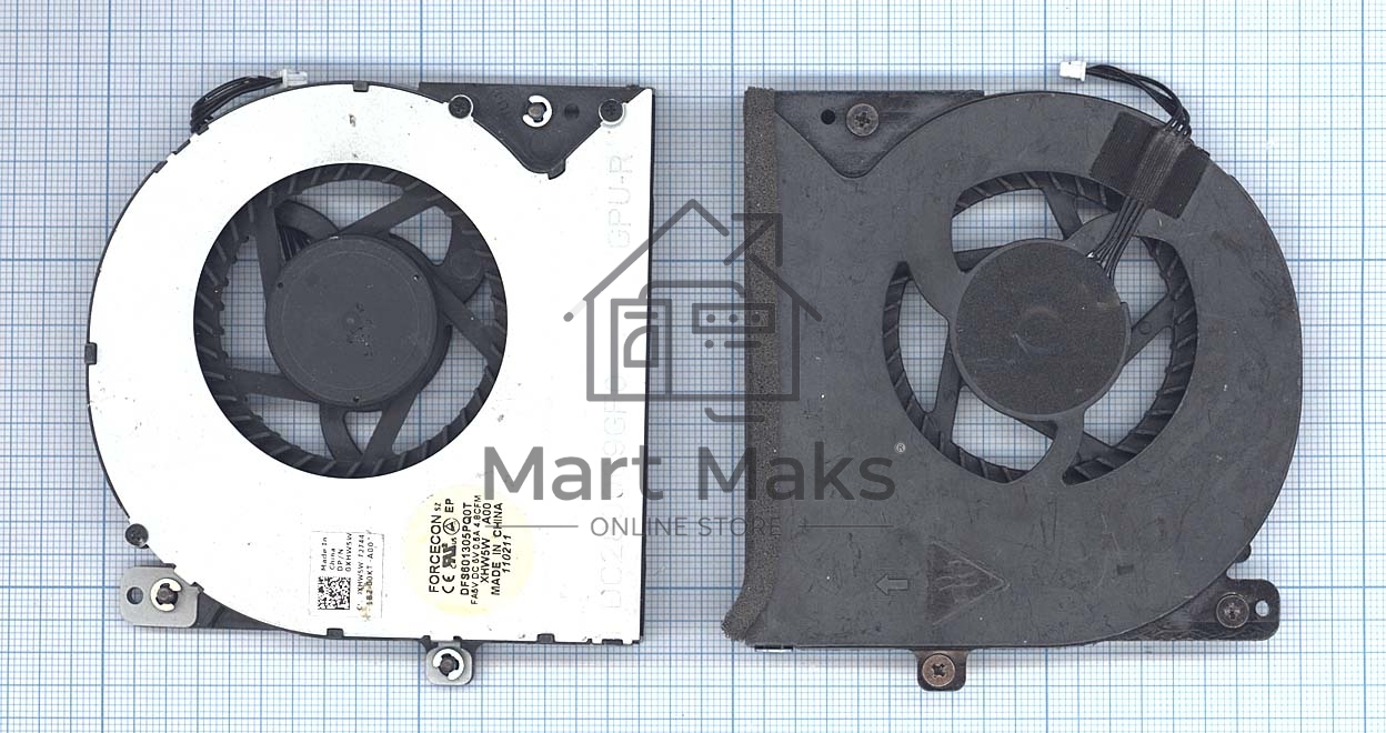 Вентилятор (кулер) для ноутбука Dell Alienware M18X GPU правый