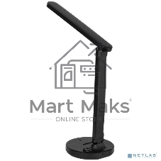 Настольный светильник NLED-511-6W-BK ЭРА Б0057205 светодиодный черный аккумуляторный, выбор цвет температуры, три уровня яркости