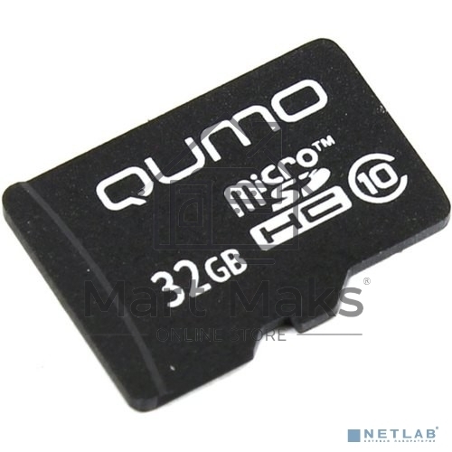 Флеш карта Micro SecureDigital 32Gb QUMO QM32GMICSDHC10NA MicroSDHC Class 10