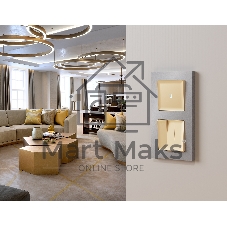 Комплект механизма 3-кл выключателя ALFA Шампань QUANT (AP6050, VM133) MA605010