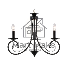 Светильник Ambrella light TR9606/3 BK черный E14/3 max 40W D560*650