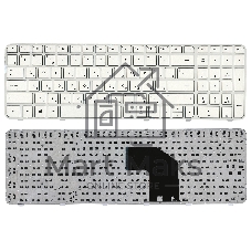 Клавиатура для ноутбука HP Pavilion G6-2000 белая с рамкой