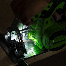 Циркулярная пила аккумуляторная GreenWorks GD24CS165, 24V, бесщеточная, 57 мм, без АКБ и ЗУ (1501607)