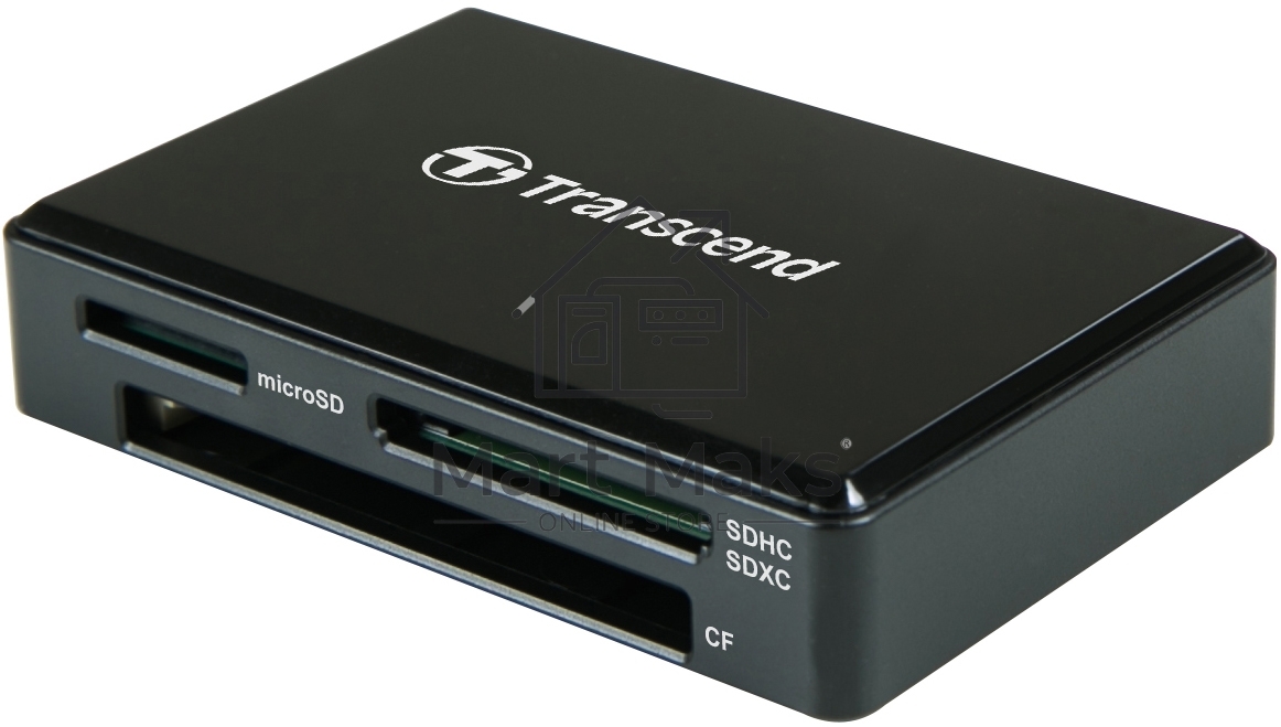 Картридер Transcend Black, All-in-One cardreader, USB 3.1 Gen 1