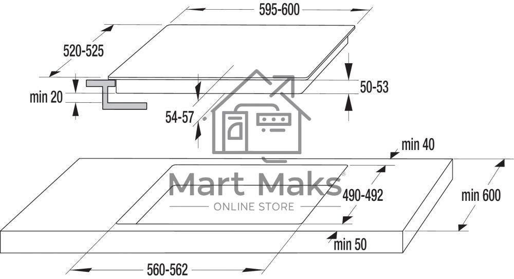 Варочная поверхность Gorenje ECT643WCSC белый