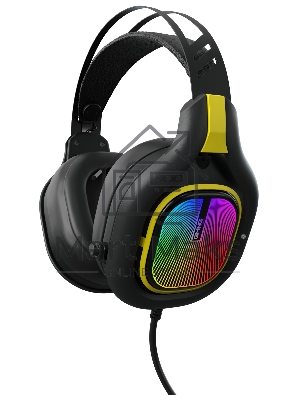 Наушники с микрофоном GMNG HS-L630G черный/желтый 2.2м мониторные оголовье (1533561)