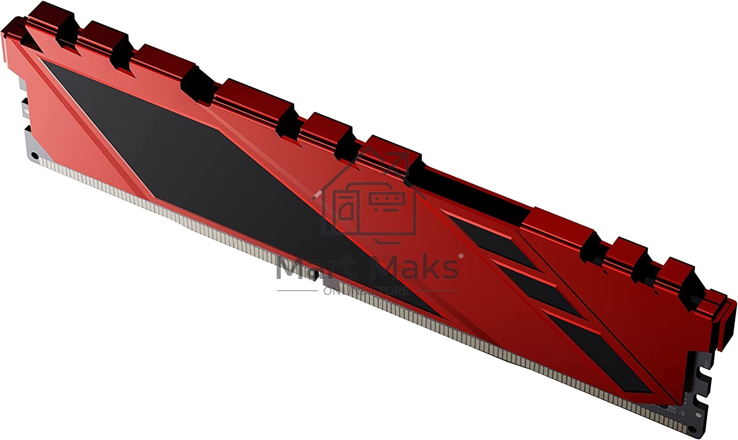 Оперативная память NETAC Shadow, DDR4, 16GB (1x16GB), 3200MHz, CL16, DIMM, с радиаторами, красный