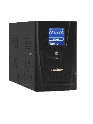 Источник бесперебойного питания ExeGate EX292632RUS SpecialPro Smart LLB-2000.LCD.AVR.2SH.RJ.USB