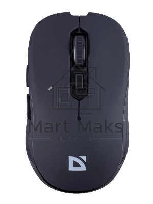 Мышь беспроводная Defender Gassa MM-105 черный, 1600 dpi, радиоканал, USB, кнопки - 6