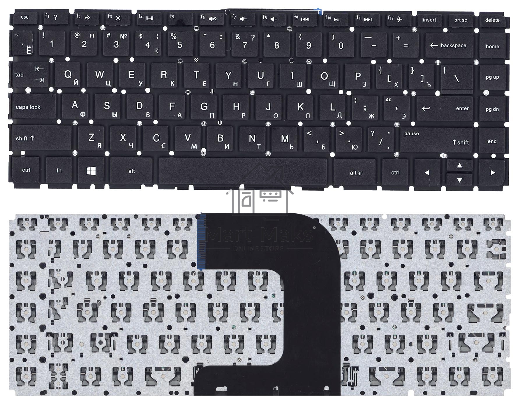 Клавиатура для ноутбука HP Pavilion 14-AC черная