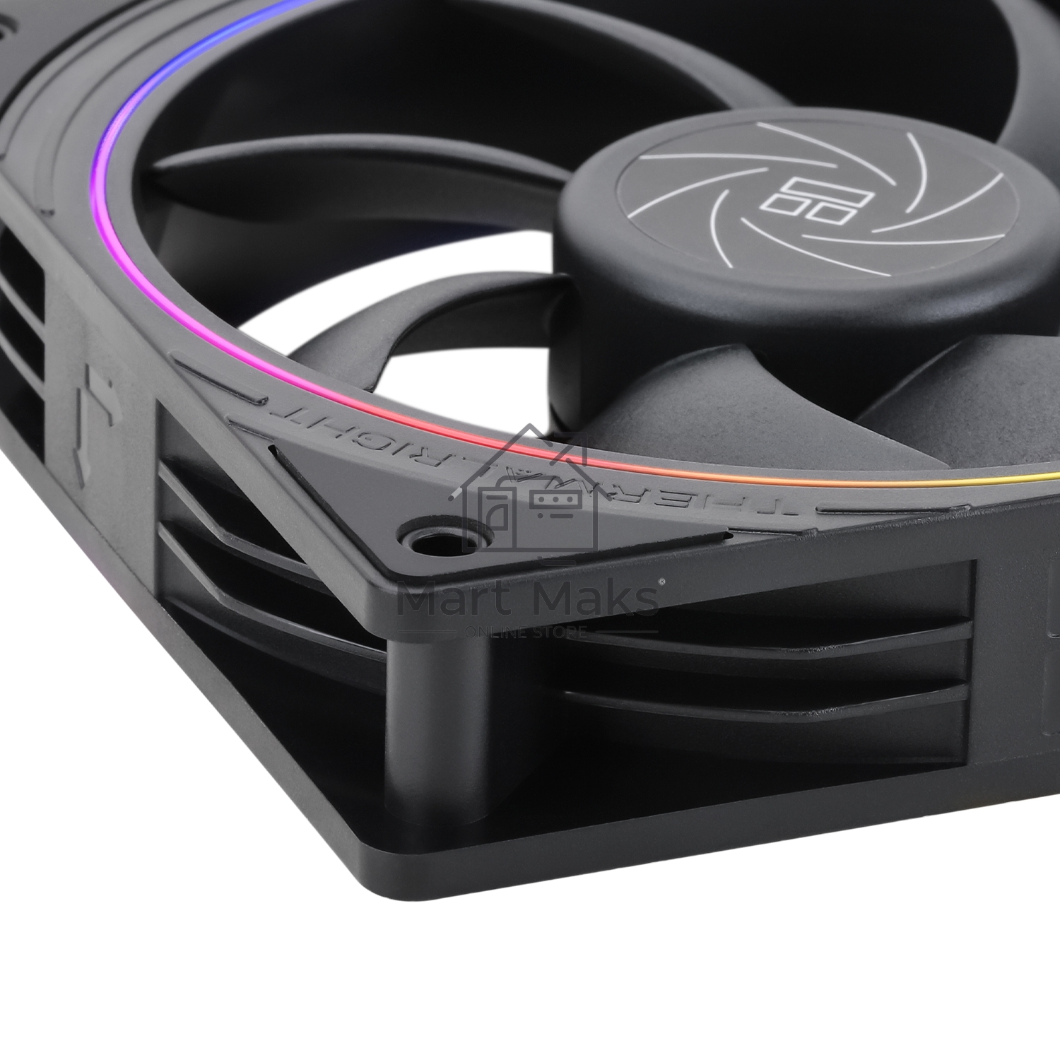 Вентилятор для корпуса Thermaltight TL-S12 (120x120x25mm, 4-pin PWM, ARGB, 47.6CFM, 23.2dBA, 1500RPM, Black)