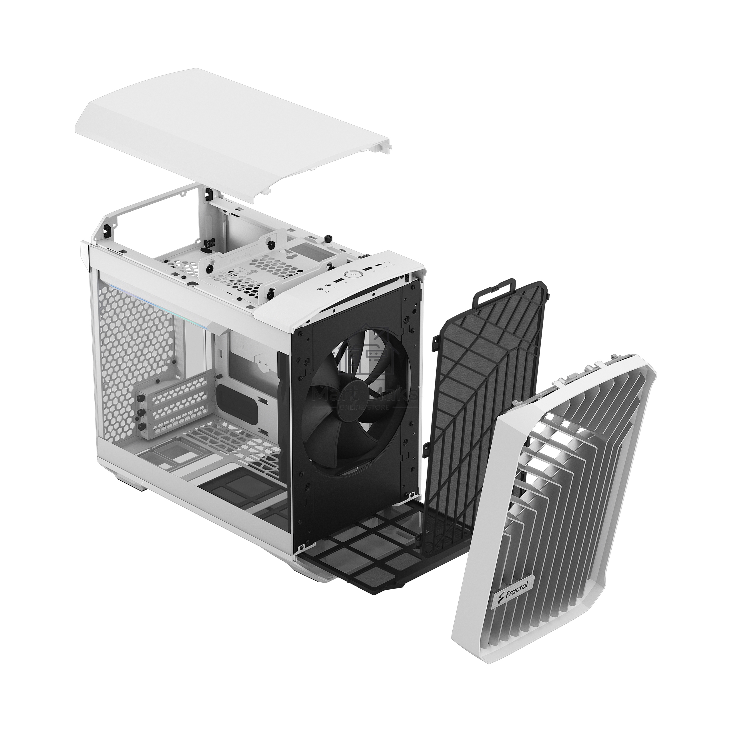 Корпус Fractal Design Torrent Nano White TG Clear Tint / FD-C-TOR1N-03