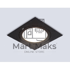 Светильник Ambrella light TN6609 BK черный IP44 GX53 max 15W 110*110*23