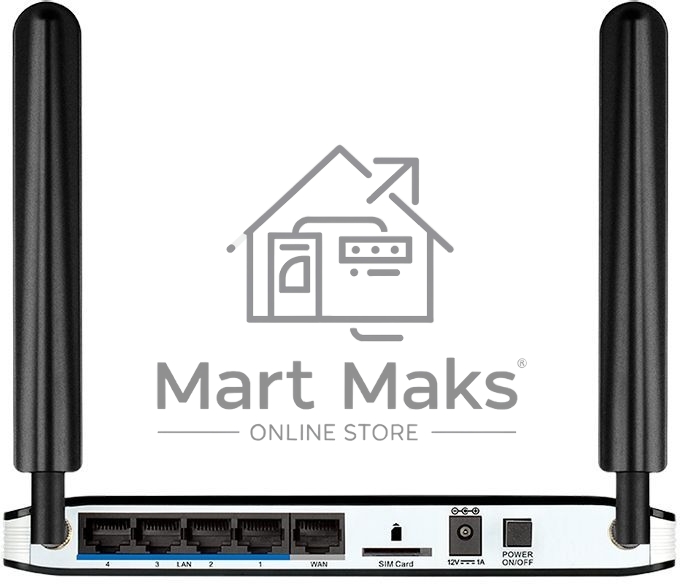 Роутер Wireless N300 LTE Router with 1 USIM/SIM Slot, 1 10/100Base-TX WAN port, 4 10/100Base-TX LAN ports. 802.11b/g/n compatible, 802.11n up to 300Mbps,1 10/100Base-TX WAN port, 4 10/100Base-TX LAN ports, NAT, DHCP server/relay