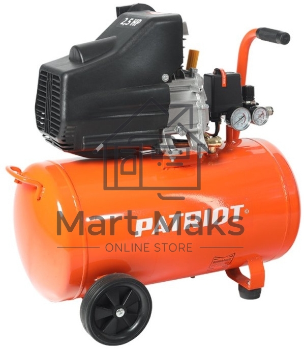 Компрессор PATRIOT EURO 50/2601.8кВт 220В 260л/мин 50л выход быстросъём елочка 8мм
