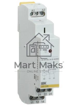 Реле промежуточное OIR 2 конт. (8А) 24В AC/DC ИЭК OIR-208-ACDC24V