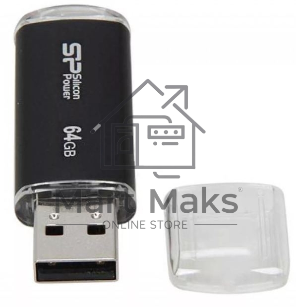 Флешка USB R/W Silicon Power R/W USB Drive 64Gb Ultima II SP064GBUF2M01V1K USB2.0, Black