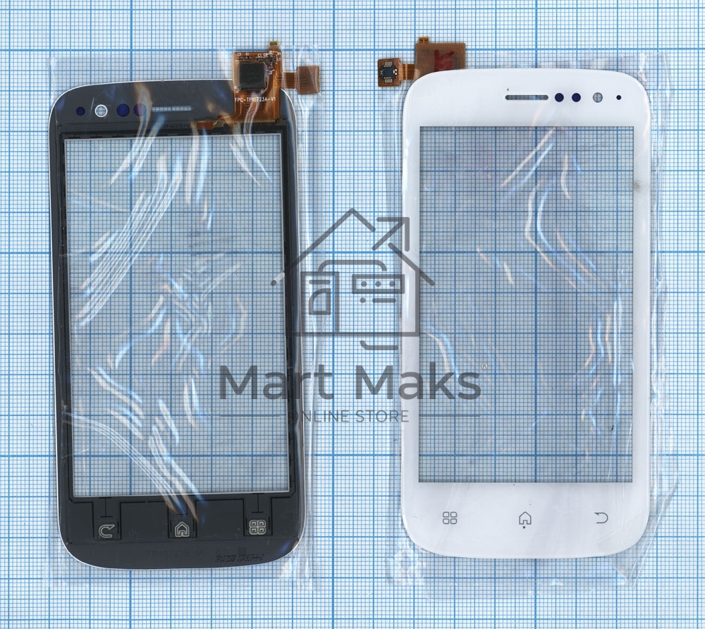 Сенсорное стекло (тачскрин) для Fly IQ442 Miracle, белое
