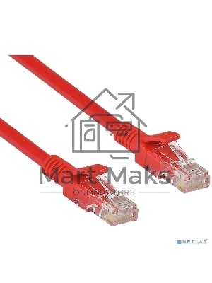 Патч-корд UTP кат. 5e, 2м ExeGate красный