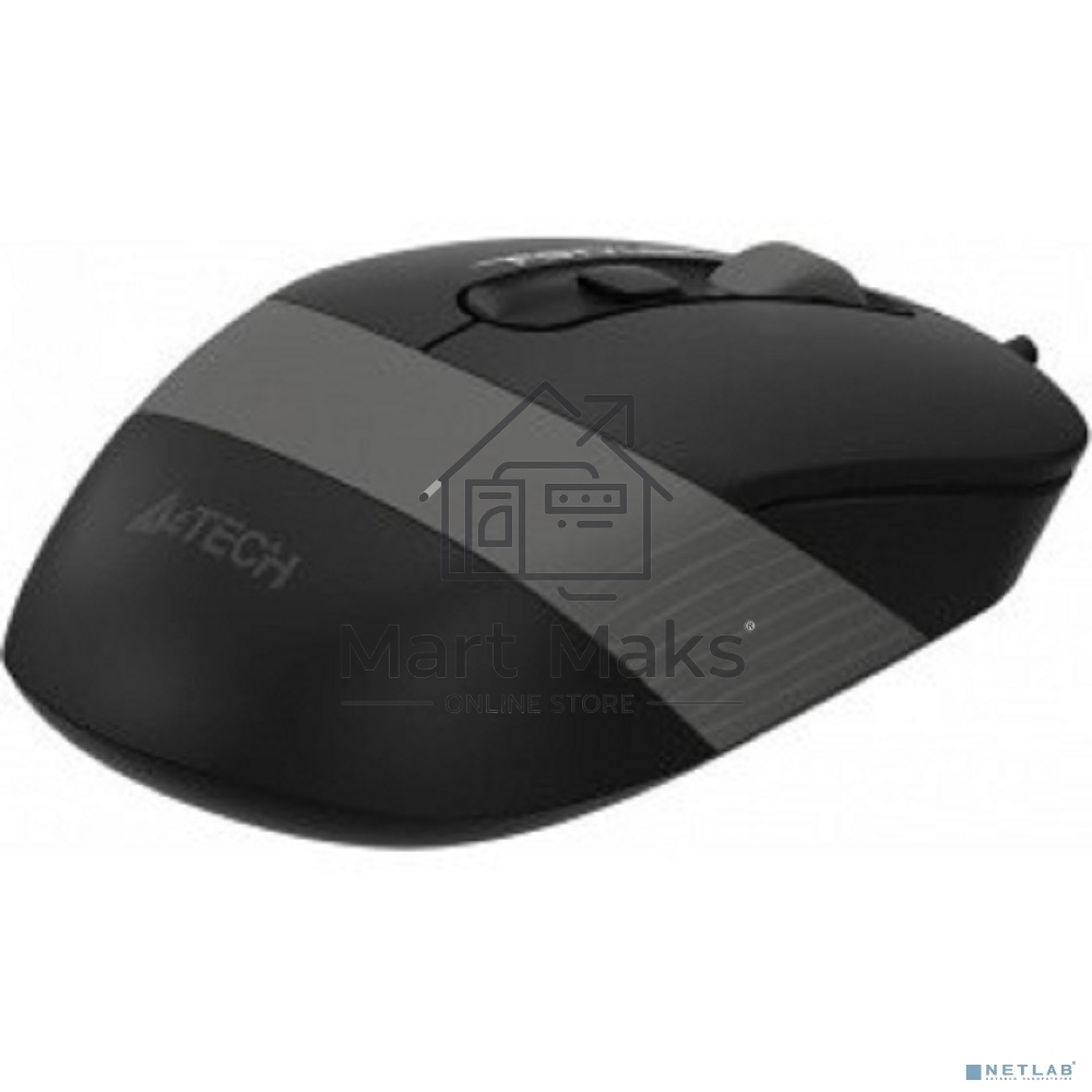 Мышь проводная A4Tech Fstyler FM10 черный/серый, 1600 dpi, USB, кнопки - 4