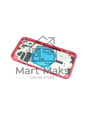 Задняя крышка (корпус) в сборе с рамкой для Apple iPhone 12 красная