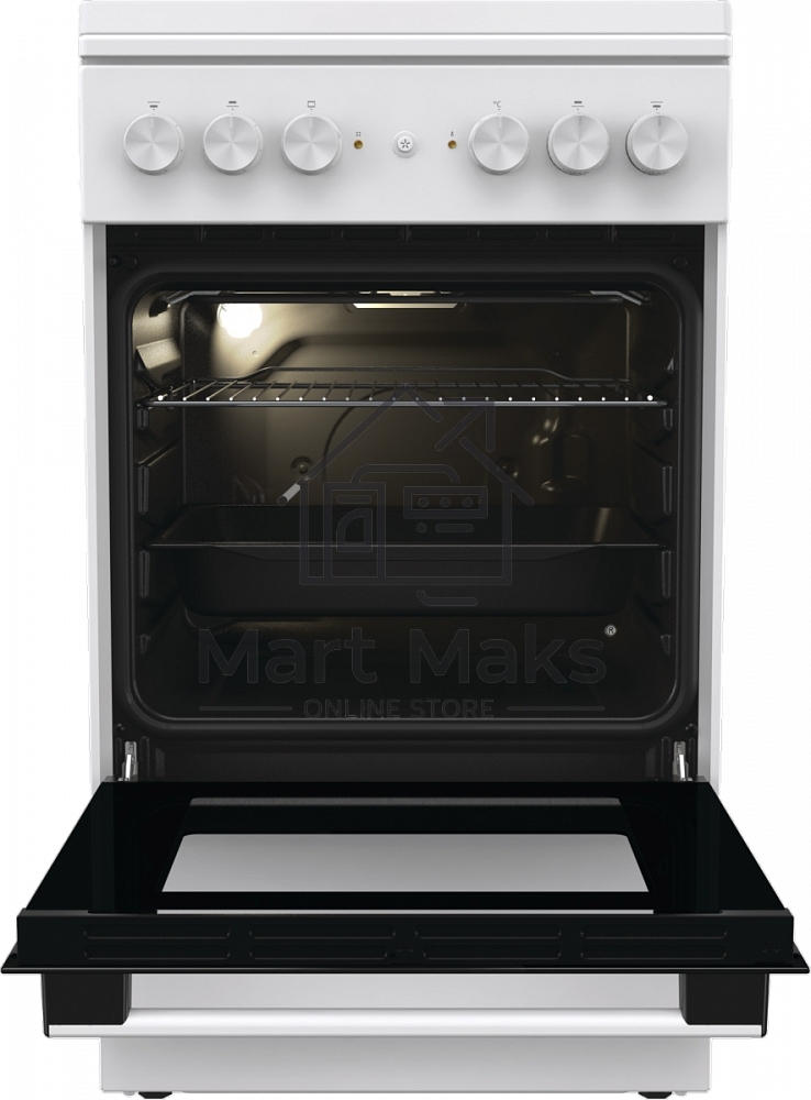 Плита комбинированная Gorenje GK5A12WG белый, конфорок 2 газовых и 2 электрических, духовка 68 л, 50 см x 85 см x 59.4 см