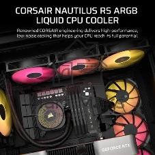 Система жидкостного охлаждения Corsair NAUTILUS 360 ARGB (360мм, черный, ARGB/ Fans: 3x120мм, 72.8CFM, 36dBA, 1700RPM/ S: 1851, 1700, AM5, AM4)