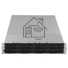 Корпус Supermicro CSE-826BAC4-R920LPB, 2U, 8 x SAS3 & 4 x hybrid NVMe 3.5 bays