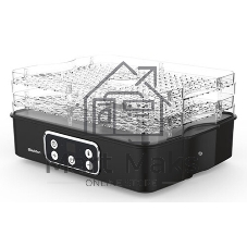 Сушилка для овощей и фруктов Blackton Bt FD1112 Black, Мощность 240 Вт, Регулировка температуры 35-70 °С, Таймер 1-72 часа