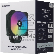 Кулер для процессора Zalman CNPS9X PERFORMA PLUS ARGb черный, 120 мм, алюминий/медь, 2000 об/мин, 29.7 дБ, 4 pin, 220 Вт, 157 мм