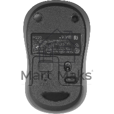 Мышь беспроводная Logitech M220 SILENT черный/серый, 1000 dpi, радиоканал, USB, кнопки - 3
