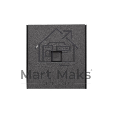Розетка компьютерная Kranz STRONG компьютерная RJ45 кат6 с/у графит