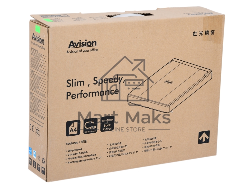 Планшетный сканер Avision FB10, Формат А4