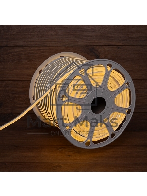 Гибкий неон Neon-night LED SMD 8х16 мм, двухсторонний, теплый белый, 120 LED/м, бухта 100 м