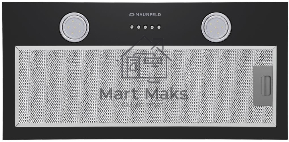 Вытяжка встраиваемая Maunfeld THAMES 601PM черный, 60 см, 850 куб. м/ч, 44 дБ