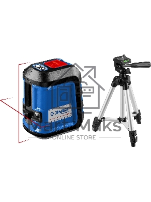 Нивелир лазерный ЗУБР КРЕСТ-15, суперкомпакт, 15м, точн. +/-0,3 мм/м, штатив, чехол