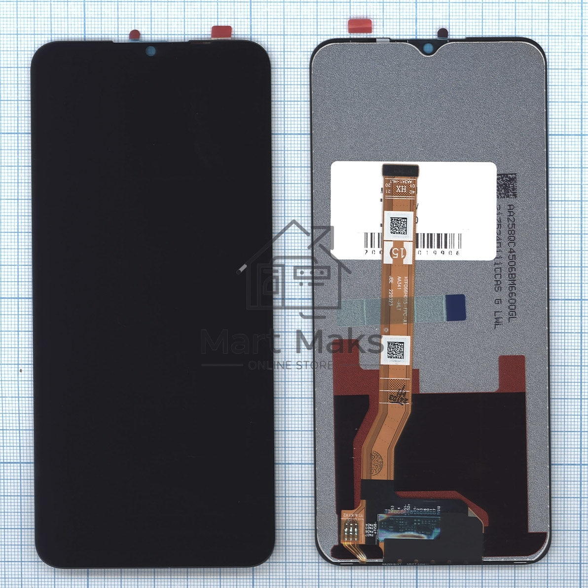 Дисплей для OPPO A57s/A57 (CPH2385) в сборе с тачскрином черный