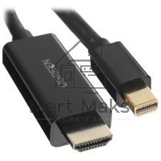 Кабель DisplayPort-HDMI ExeGate EX-CC-DP-HDMI-1.5 (20M/19M, 1,5м, экран)