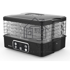 Сушилка для овощей и фруктов Blackton Bt FD1112 Black, Мощность 240 Вт, Регулировка температуры 35-70 °С, Таймер 1-72 часа
