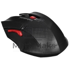 Мышь беспроводная Nakatomi MRON-04U черный, 1600 dpi, радиоканал, USB, кнопки - 6