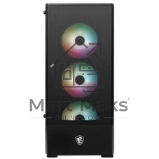 Компьютерный корпус MSI MAG FORGE 112R 2xUSB 3.0, 4x120мм ARGb Fan, ARGb Control Board, Tempered Glass Window, Brown Box (949679)